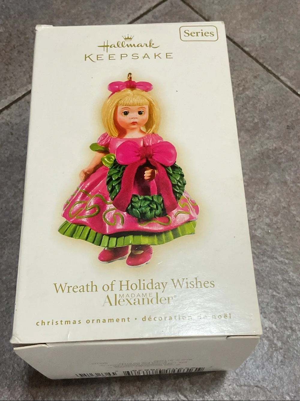 Hallmark Keepsake Girl Ornament in Pink and Green